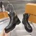 Louis Vuitton Unisex Monogram Patchwork Side‑Zip Combat Boots #B68335