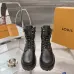 Louis Vuitton Unisex Monogram Patchwork Side‑Zip Combat Boots #B68336