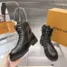 Louis Vuitton Unisex Monogram Patchwork Side‑Zip Combat Boots #B68336