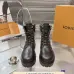 Louis Vuitton Unisex Monogram Patchwork Side‑Zip Combat Boots #B68337