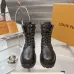 Louis Vuitton Unisex Monogram Patchwork Side‑Zip Combat Boots #B68338