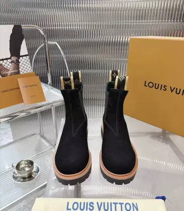 Louis Vuitton Unisex Suede Slip‑On Chelsea Ankle Boots #B68341