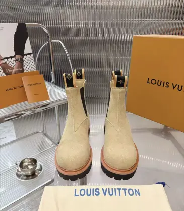 Louis Vuitton Unisex Suede Slip‑On Chelsea Ankle Boots #B68342