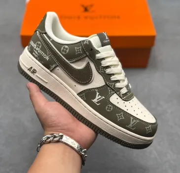 Air Force 1 Low Printed Leather Casual Low Top Fashion Sneakers #B68563