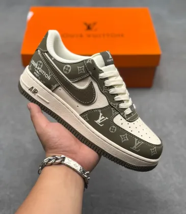 Air Force 1 Low Printed Leather Casual Low Top Fashion Sneakers #B68563