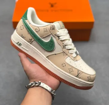 Air Force 1 Low Printed Leather Casual Low Top Fashion Sneakers #B68564
