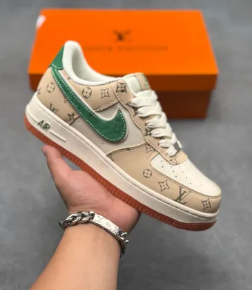 Air Force 1 Low Printed Leather Casual Low Top Fashion Sneakers #B68564