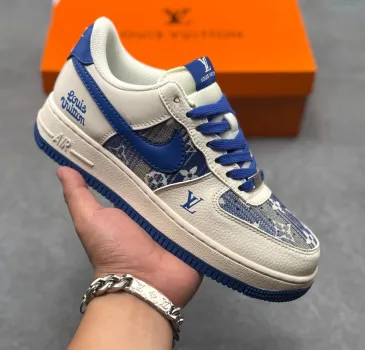 Air Force 1 Low Printed Leather Casual Low Top Fashion Sneakers #B68565