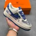 Air Force 1 Low Printed Leather Casual Low Top Fashion Sneakers #B68565
