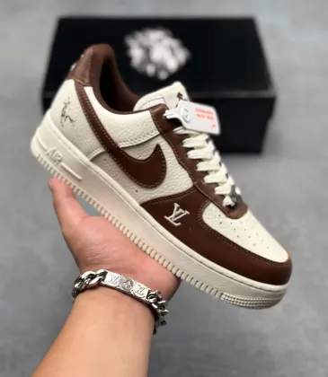 Air Force 1 Low Printed Leather Casual Low Top Fashion Sneakers #B68566