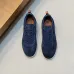 Loro Piana Men’s Calfskin Sneakers, Dual‑Tone Knit Trim, TPU Rubber Outsole #B67551