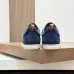 Loro Piana Men’s Calfskin Sneakers, Dual‑Tone Knit Trim, TPU Rubber Outsole #B67551