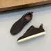 Loro Piana Men’s Calfskin Sneakers, Dual‑Tone Knit Trim, TPU Rubber Outsole #B67552