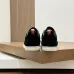 Loro Piana Men’s Calfskin Sneakers, Dual‑Tone Knit Trim, TPU Rubber Outsole #B67553