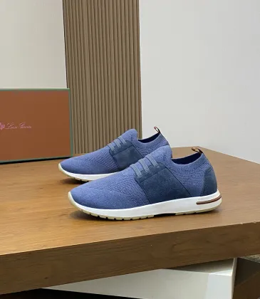 Loro Piana Men’s Wish Wool‑Blend Knit Sneakers, TPU Multi‑Tone Outsole #B67554