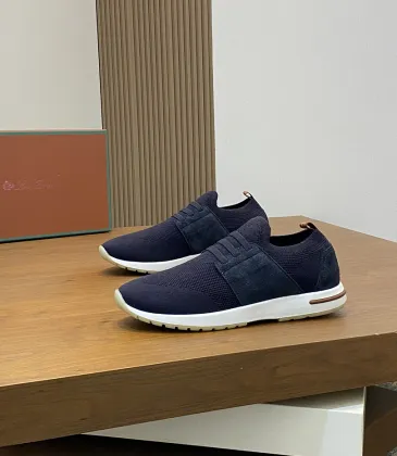 Loro Piana Men’s Wish Wool‑Blend Knit Sneakers, TPU Multi‑Tone Outsole #B67556