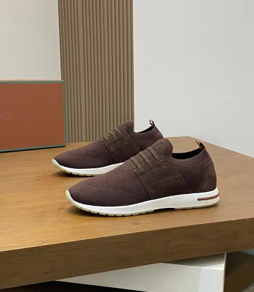 Loro Piana Men’s Wish Wool‑Blend Knit Sneakers, TPU Multi‑Tone Outsole #B67558