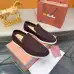 Loro Piana Unisex Tassel Lock Loafers, Suede Upper, Anti‑Slip Rubber Outsole #B67598