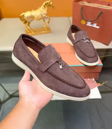 Loro Piana Unisex Tassel Lock Loafers, Suede Upper, Anti‑Slip Rubber Outsole #B67600 Loro Piana Unisex Tassel Lock Loafers, Suede Upper, Anti‑Slip Rubber Outsole #B67600