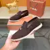 Loro Piana Unisex Tassel Lock Loafers, Suede Upper, Anti‑Slip Rubber Outsole #B67602