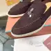 Loro Piana Unisex Tassel Lock Loafers, Suede Upper, Anti‑Slip Rubber Outsole #B67602