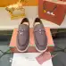 Loro Piana Unisex Tassel Lock Loafers, Suede Upper, Anti‑Slip Rubber Outsole #B67606