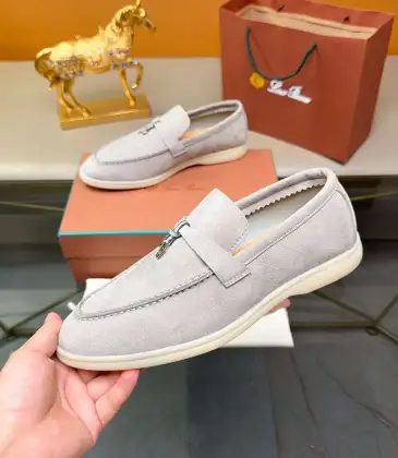 Loro Piana Unisex Tassel Lock Loafers, Suede Upper, Anti‑Slip Rubber Outsole #B67608 Loro Piana Unisex Tassel Lock Loafers, Suede Upper, Anti‑Slip Rubber Outsole #B67608