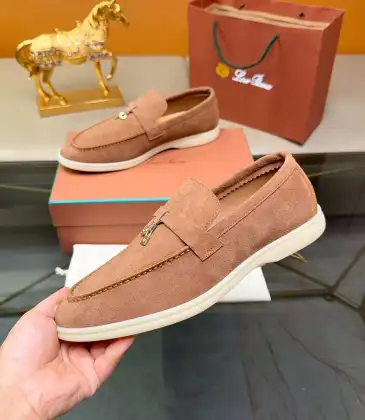 Loro Piana Unisex Tassel Lock Loafers, Suede Upper, Anti‑Slip Rubber Outsole #B67611 Loro Piana Unisex Tassel Lock Loafers, Suede Upper, Anti‑Slip Rubber Outsole #B67611