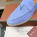 Loro Piana Unisex Tassel Lock Loafers, Suede Upper, Anti‑Slip Rubber Outsole #B67612