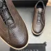 Zegna Men's Triple Stitch Low‑Top Cowhide Suede Sneakers, Multiple Colors #B67507