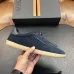 Zegna Men's Triple Stitch Low‑Top Cowhide Suede Sneakers, Multiple Colors #B67510