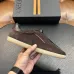 Zegna Men's Triple Stitch Low‑Top Cowhide Suede Sneakers, Multiple Colors #B67511