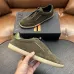 Zegna Men's Triple Stitch Low‑Top Cowhide Suede Sneakers, Multiple Colors #B67512