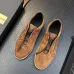 Zegna Men's Triple Stitch Low‑Top Cowhide Suede Sneakers, Multiple Colors #B67513