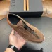 Zegna Men's Triple Stitch Low‑Top Cowhide Suede Sneakers, Multiple Colors #B67513