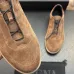 Zegna Men's Triple Stitch Low‑Top Cowhide Suede Sneakers, Multiple Colors #B67513