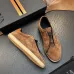 Zegna Men's Triple Stitch Low‑Top Cowhide Suede Sneakers, Multiple Colors #B67513