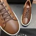 Zegna Men's Triple Stitch Low‑Top Cowhide Suede Sneakers, Multiple Colors #B67515