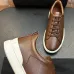 Zegna Men's Triple Stitch Low‑Top Cowhide Suede Sneakers, Multiple Colors #B67515