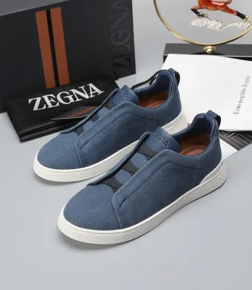 Zegna Men’s Leather Casual Sneakers | Signature Stitching #B67520