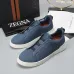 Zegna Men’s Leather Casual Sneakers | Signature Stitching #B67520