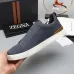 Zegna Men’s Leather Casual Sneakers | Signature Stitching #B67524