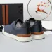 Zegna Men’s Leather Casual Sneakers | Signature Stitching #B67524