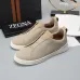 Zegna Men’s Leather Casual Sneakers | Signature Stitching #B67527