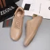 Zegna Men’s Smooth Leather Casual Sneakers, Signature Tone‑on‑Tone Stitching #B67529