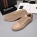 Zegna Men’s Smooth Leather Casual Sneakers, Signature Tone‑on‑Tone Stitching #B67529