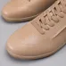 Zegna Men’s Smooth Leather Casual Sneakers, Signature Tone‑on‑Tone Stitching #B67529