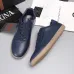 Zegna Men’s Smooth Leather Casual Sneakers, Signature Tone‑on‑Tone Stitching #B67530