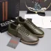 Zegna Men’s Smooth Leather Casual Sneakers, Signature Tone‑on‑Tone Stitching #B67531