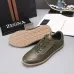Zegna Men’s Smooth Leather Casual Sneakers, Signature Tone‑on‑Tone Stitching #B67531